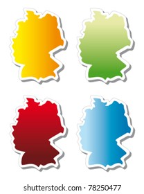 stickers in form of Germany