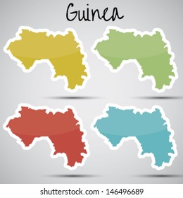 stickers in form of Guinea