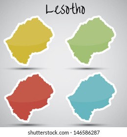 stickers in form of Lesotho 