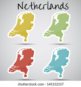 stickers in form of Netherlands