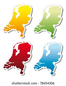 stickers in form of  Netherlands