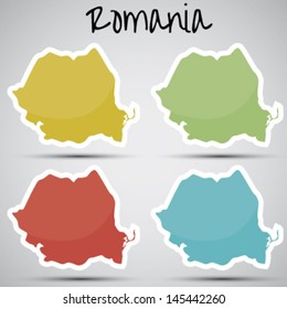 stickers in form of Romania