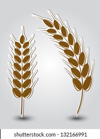 Stickers in the form of wheat ears