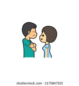 stickers funny cartoon sketch vector icon sets on a white background.