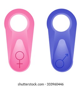 Stickers with gender icons