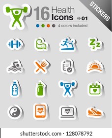 Stickers - Health and Fitness icons