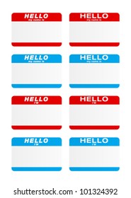 Stickers - Hello my name is svg