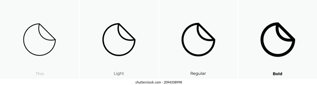 stickers icon. Thin, Light Regular And Bold style design isolated on white background