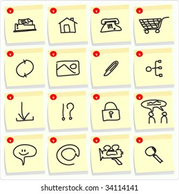 Stickers Icons for Web Applications