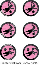 Stickers Lady Soccer Goal Keeper