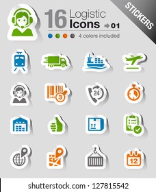 Stickers - Logistic and Shipping icons