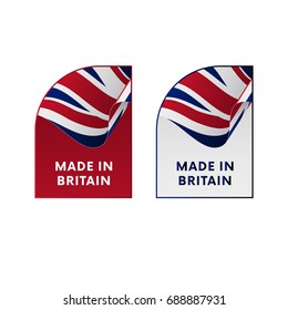 Stickers Made in Great Britain. Vector illustration. svg
