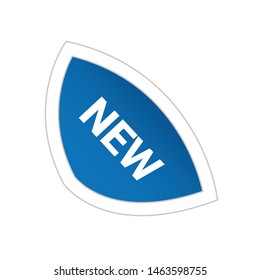 Stickers for New Arrival shop product tags, new labels or sale posters and banners vector sticker icons templates