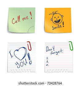 Stickers with notes