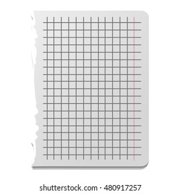 Stickers and notes, paper sheet sticky note isolated on white background vector illustration