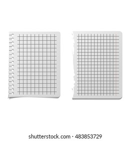 Stickers and notes, paper sheet sticky note isolated on white background vector illustration