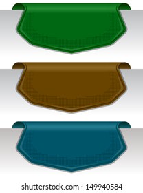 Stickers on the edge of the  page in different color