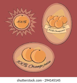 stickers for orange juice