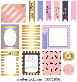 Stickers for organized your planner. Template for planner.