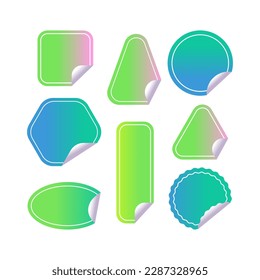 Stickers for product tags. Labels for viewing tags. Vector illustration