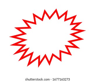 stickers red for discount price message, chat label serrated shape, sticker star label for sale promotion, comic speech bubbles, serrated sticker for sale text promotion, stickers for new offer promo