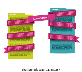 Stickers with ribbon