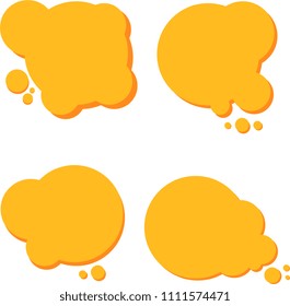 Stickers for sale in yellow color. Business. Vector illustration Eps10