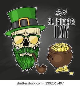 Stickers set for Saint Patricks Day