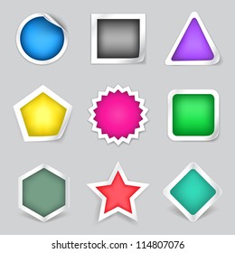 The stickers set suitable to show different advertisements messages