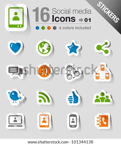 Stickers - Social media icons