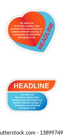 Stickers of speech bubbles color set with shadows. Acronyms and abbreviations. Vector Illustration