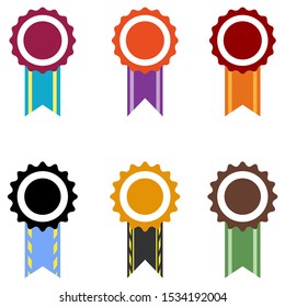 Stickers starbrust. Set graphics icons winner sign vector illustration