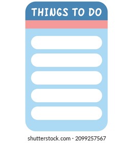 Stickers and sticky notes, to do list for all purposes