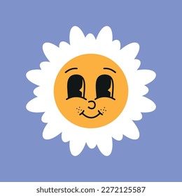 Stickers. The sun, logo, smile face, good mood. Brutalism, modern design. The style of the 80s. eps 10