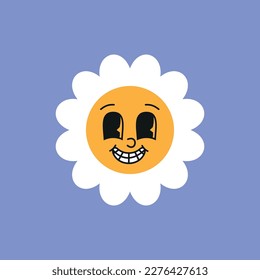 Stickers. The sun, logo, smile face, good mood. Brutalism, modern design. The style of the 80s. eps 10