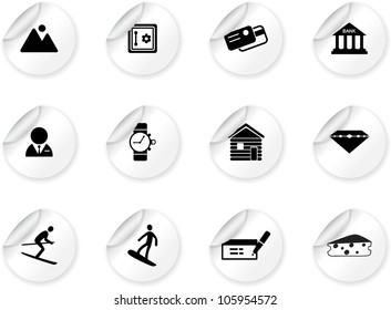 Stickers with Switzerland symbols
