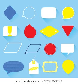 stickers template set. vector illustration suitable for sale or banner design.