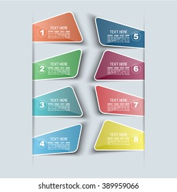 STICKERS TEMPLATE VECTOR NUMBER OPTION FOR WEB