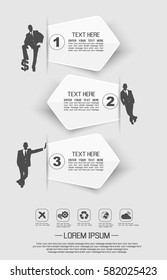 STICKERS TEMPLATE VECTOR NUMBER OPTION MESSAGE  WHITE