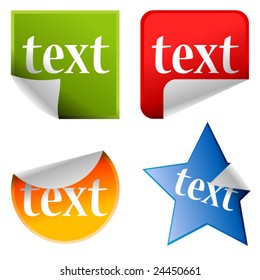 stickers with text