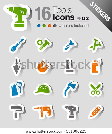 Stickers - Tools and Construction icons