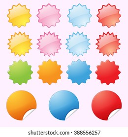 Stickers Vector Illustration Stock Vector (Royalty Free) 388556257 ...