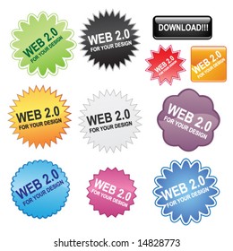 Stickers for web design