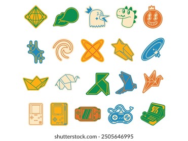 Stickers Y2k Retro Pack Set