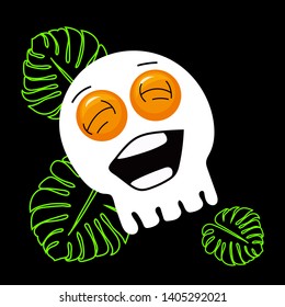Stickers for your computer. Stickers exclusive. Funny animals. Funny banana and funny watermelon hare