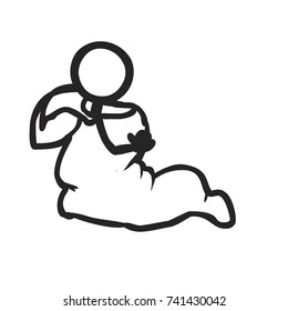 Stickfigure Hobo Sleeping Bag