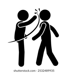 stickfigure illustration of slapping cheeks