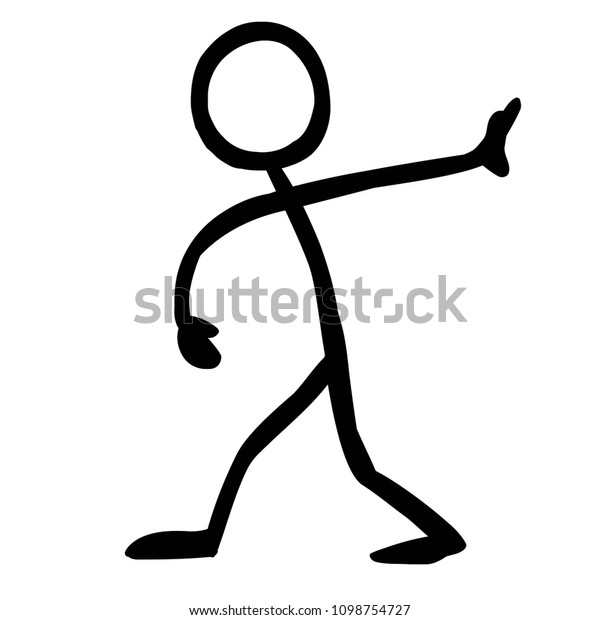 Stickfigure Messages Gesture Stock Vector (Royalty Free) 1098754727