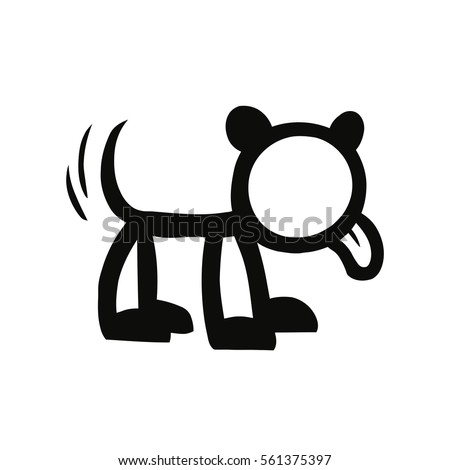 Stickfigure Pet Dog