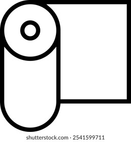 sticking icon. Thin linear style design isolated on white background